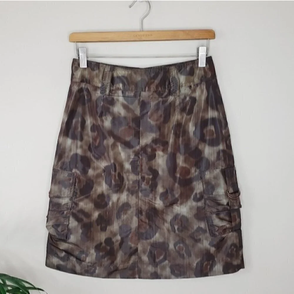 Pink Tartan | Camo Animal Print Cargo Skirt Brown Tan